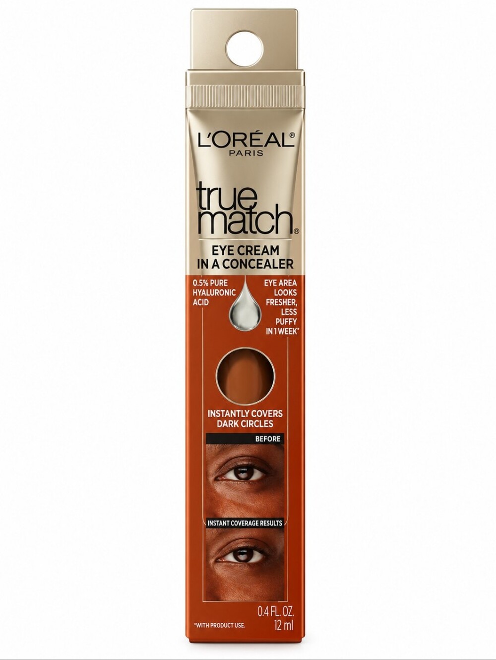 L'Oreal Paris True Match Eye Cream in A Concealer, N9-10 Deep